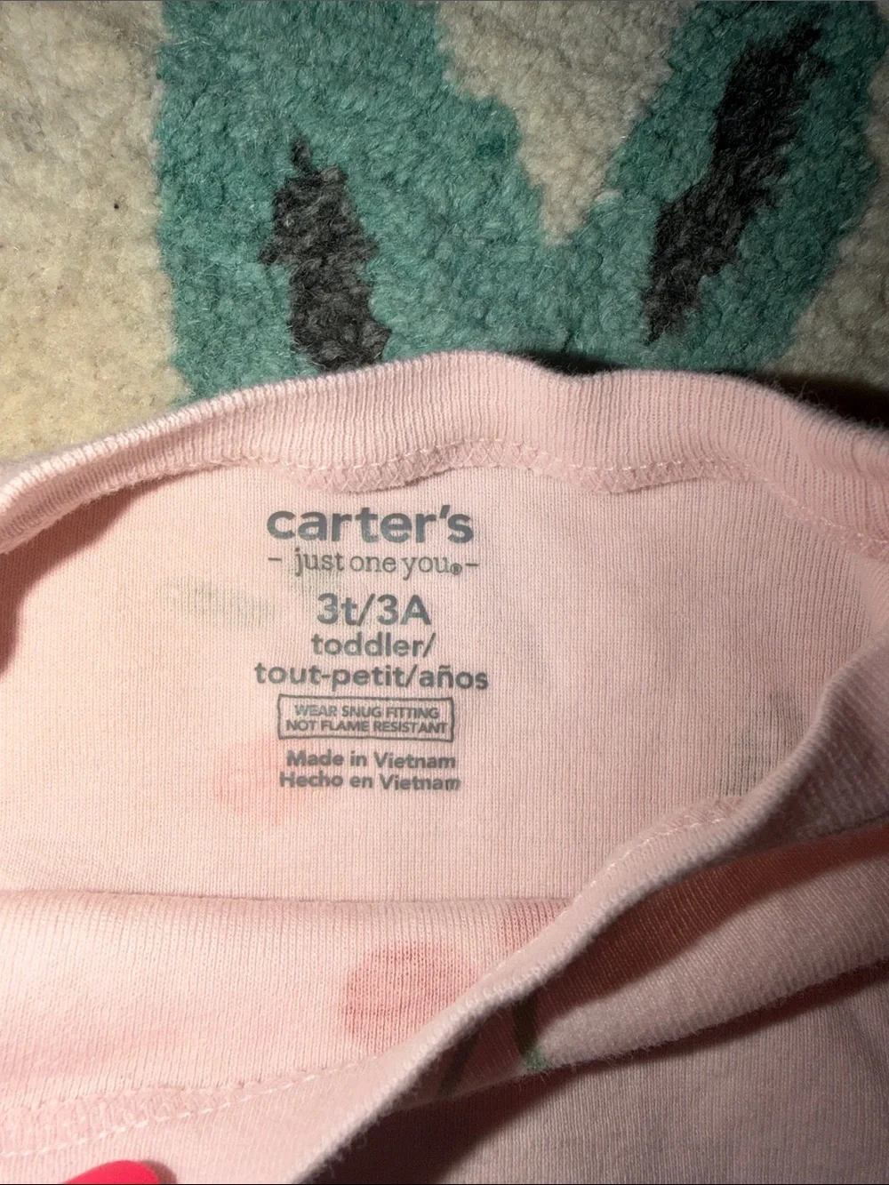 Carter's Pink Cherry Print Pajama Set
